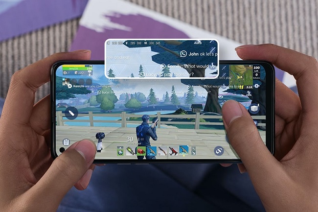 OPPO A74 được tích hợp chế độ tập trung trò chơi giúp người dùng không bị làm phiền bởi các thông báo và cải thiện hiệu năng khi chơi game