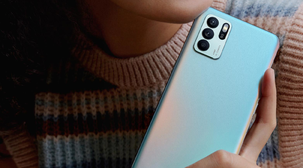 OPPO Reno6 Z 5G - Thiết kế mỏng nhẹ 173 g OPPO Reno6 Z 5G - Thiết kế mỏng nhẹ 173 g
