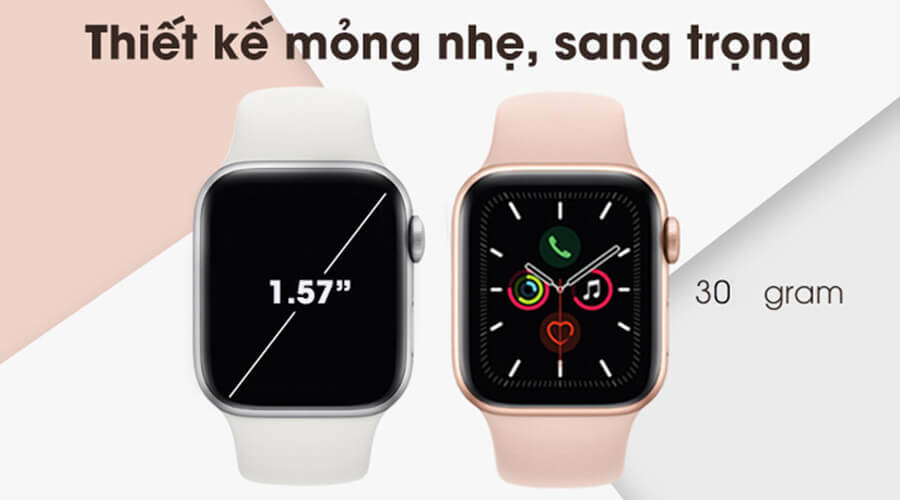 Apple Watch Series 5 44mm NHÔM (GPS) - New 100% - Hình 1