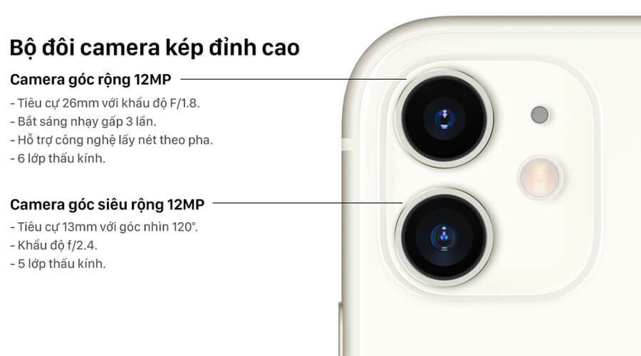 iPhone 11 128GB Quốc Tế 1 Sim Mới 100% - Hình 4