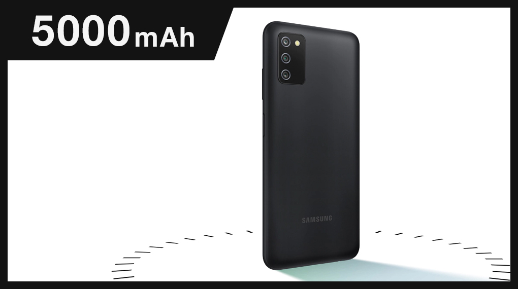 Dung lượng pin 5000 mAh - Samsung Galaxy A03s