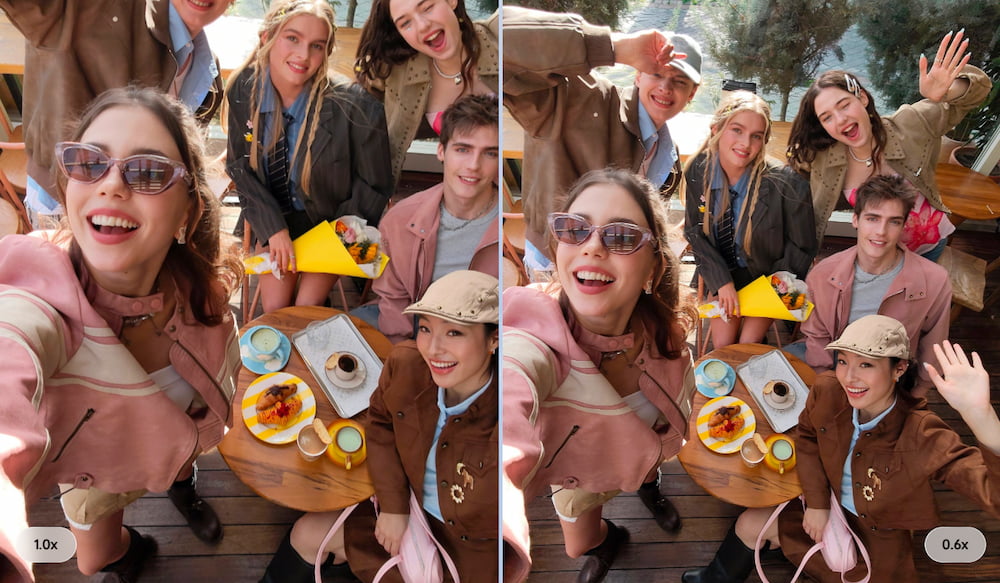 Chụp ảnh selfie góc rộng trên OPPO Reno15 F 5G