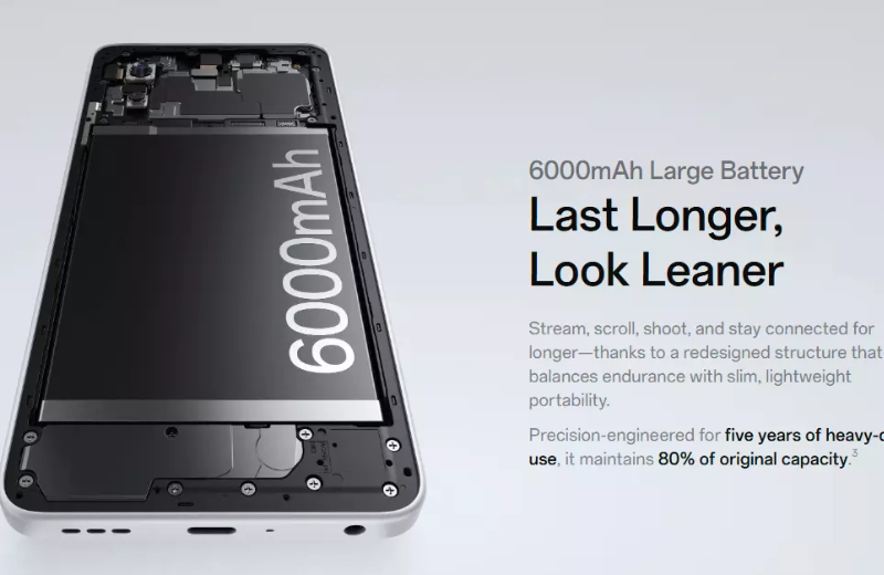 Oppo A5x pin khủng 6000 mAh