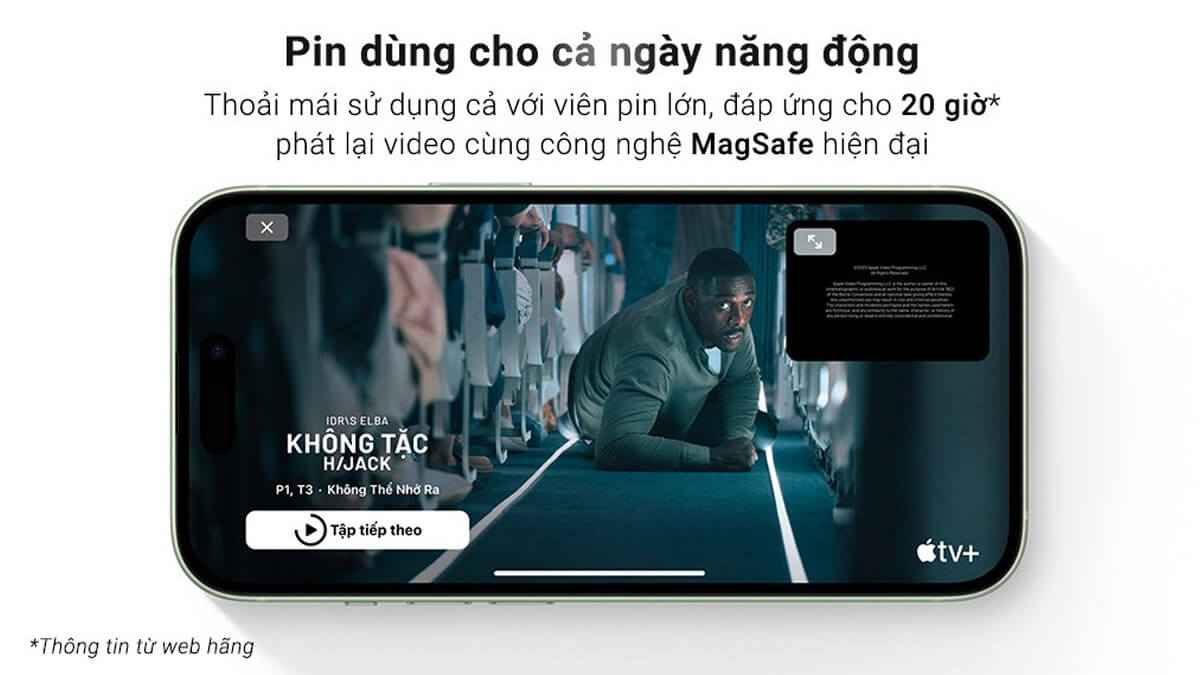 iPhone 15 256GB Quốc Tế - Pin