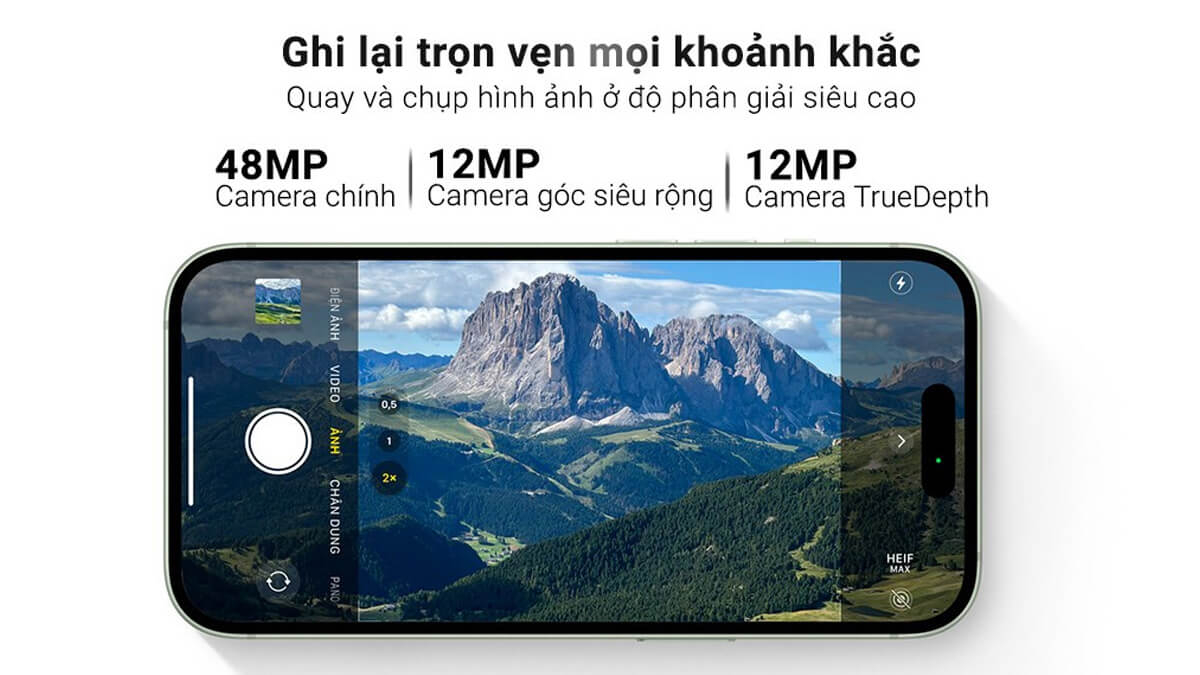 iPhone 15 256GB Quốc Tế - Camera sau