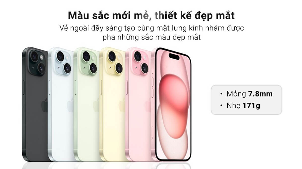 iPhone 15 256GB Quốc Tế - Thiết kế