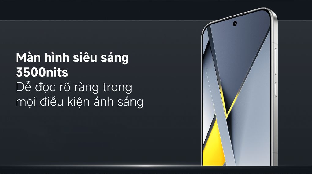 Xiaomi POCO F8 Pro 5G đạt độ sáng tối đa 3500 nits, giúp hiển thị nội dung sắc nét và rõ ràng ngay cả dưới ánh nắng gắt Xiaomi POCO F8 Pro 5G đạt độ sáng tối đa 3500 nits, giúp hiển thị nội dung sắc nét và rõ ràng ngay cả dưới ánh nắng gắt