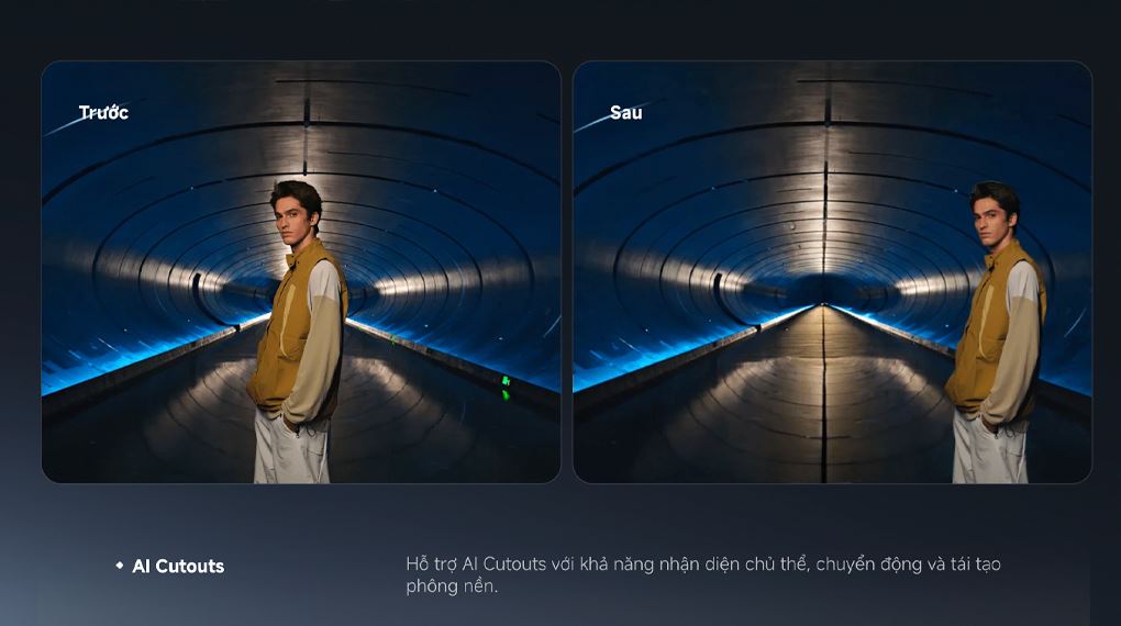 Xiaomi POCO F8 Pro 5G sở hữu công nghệ AI Cutouts giúp tách nền và tái tạo hình ảnh tự nhiên, chuyên nghiệp dựa trên bối cảnh gốc Xiaomi POCO F8 Pro 5G sở hữu công nghệ AI Cutouts giúp tách nền và tái tạo hình ảnh tự nhiên, chuyên nghiệp dựa trên bối cảnh gốc